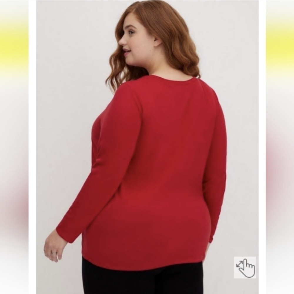 NEW Torrid Long Sleeve Marvel Iron Man Helmet Tunic Tee- Jester Red 2X - Picture 3 of 9